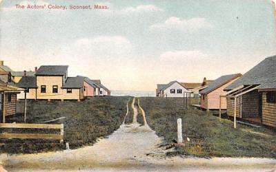 The Actors' Colony Sconset, Massachusetts Postcard