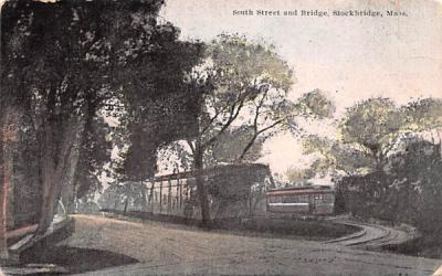 South Street & Bridge Stockbridge, Massachusetts Postcard