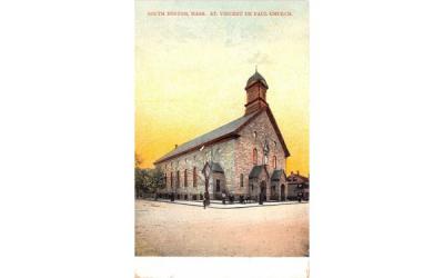 St. Vincent De Paul Church South Boston, Massachusetts Postcard