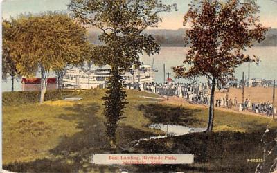 Boat Landing Springfield, Massachusetts Postcard