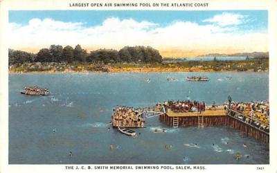The J.C.B. Smith Memorial Swimming Pool Salem, Massachusetts Postcard