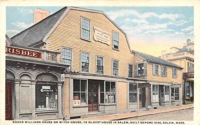 Roger Williams House or Witch House Salem, Massachusetts Postcard