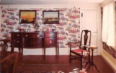 Dining Room showing Judge's Chair Salem, Massachusetts Postcard
