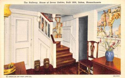 The Hallway Salem, Massachusetts Postcard