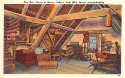The Attic Salem, Massachusetts Postcard