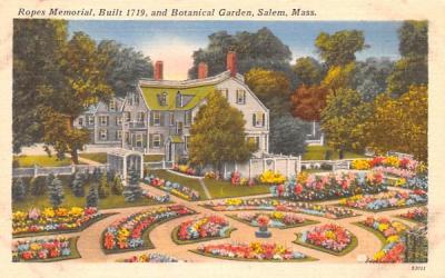 Ropes Memorial Salem, Massachusetts Postcard