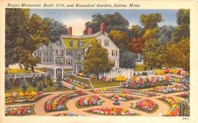 Ropes Memorial Salem, Massachusetts Postcard