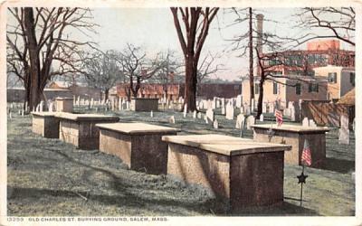 Old Charles St. Burying Ground Salem, Massachusetts Postcard