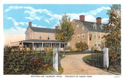 Wayside Inn  Sudbury, Massachusetts Postcard
