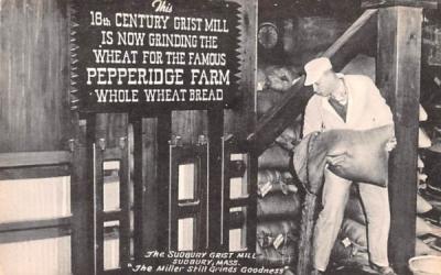 The Sudbury Grist Mill Massachusetts Postcard