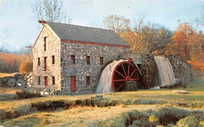 Wayside Inn Grist Mill Sudbury, Massachusetts Postcard