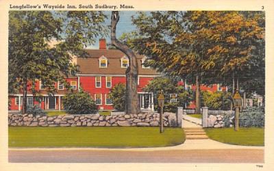 Longfellow's Wayside Inn South Sudbury, Massachusetts Postcard