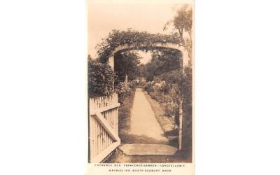 Entrance, Old-Fashioned Garden South Sudbury, Massachusetts Postcard
