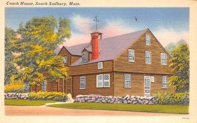 Coach House South Sudbury, Massachusetts Postcard