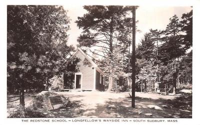 The Redstone School South Sudbury, Massachusetts Postcard
