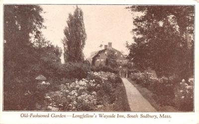 Old Fashioned Garden South Sudbury, Massachusetts Postcard