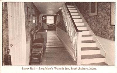 Lower Hall South Sudbury, Massachusetts Postcard