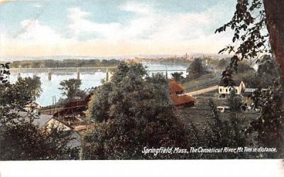 The Conneticut River Springfield, Massachusetts Postcard