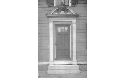 Pineapple Doorway Salem, Massachusetts Postcard