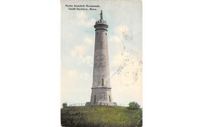 Myles Standish Monument South Duxbury, Massachusetts Postcard