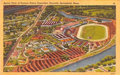 Aerial View of Eastern States Exposition Grounds Springfield, Massachusetts Postcard