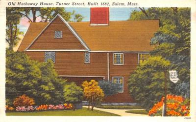 Old Hathaway House Salem, Massachusetts Postcard