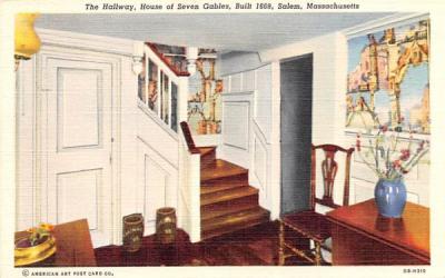 The Hallway Salem, Massachusetts Postcard