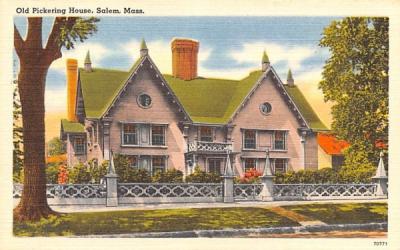 Old Pickering House Salem, Massachusetts Postcard
