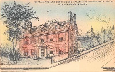 Captain Richard Derby House Salem, Massachusetts Postcard