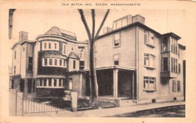 Old Witch Jail Salem, Massachusetts Postcard