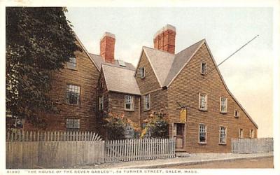 The House of Seven Gables Salem, Massachusetts Postcard
