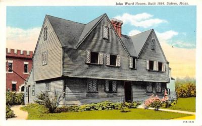 John Ward House Salem, Massachusetts Postcard