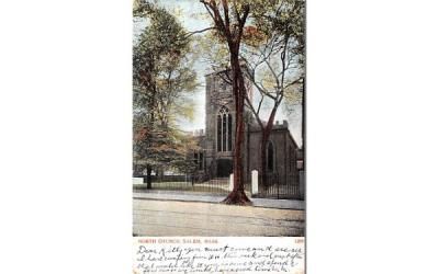 North Church Salem, Massachusetts Postcard