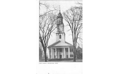First Church Springfield, Massachusetts Postcard