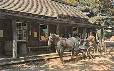 The Entrance to Miner Grant's General Store Sturbridge, Massachusetts Postcard