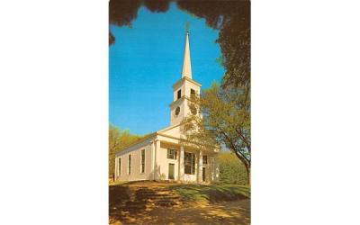 A view of the Meetinghouse Sturbridge, Massachusetts Postcard