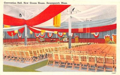Convention Hall Swampscott, Massachusetts Postcard