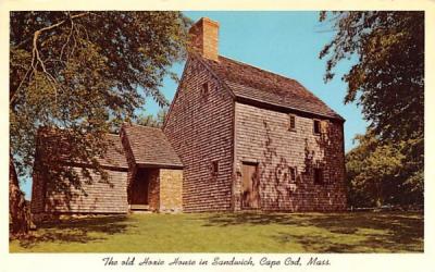 The Old Hoxie House Sandwich, Massachusetts Postcard