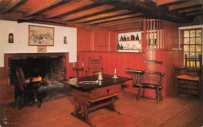 Old Bar Room Sudbury, Massachusetts Postcard
