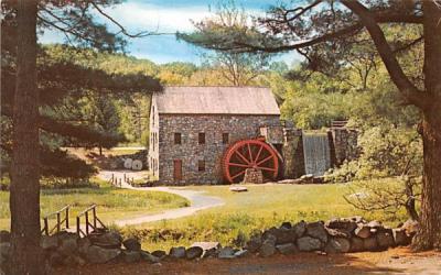 Grist Mill Sudbury, Massachusetts Postcard