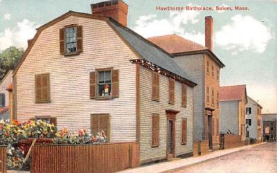 Hawthorne Birthplace Salem, Massachusetts Postcard