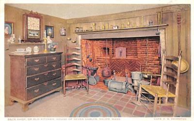 Back Shop or Old Kitchen Salem, Massachusetts Postcard