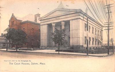 The Court Houses Salem, Massachusetts Postcard