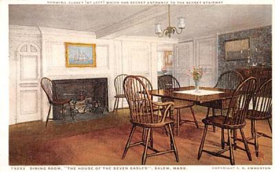 Dining Room Salem, Massachusetts Postcard