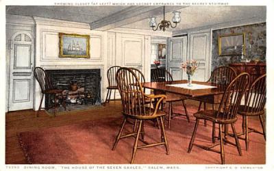 Dining Room Salem, Massachusetts Postcard