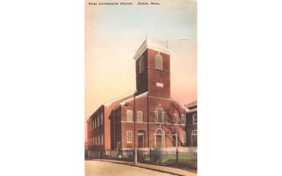 First Universalist Church Salem, Massachusetts Postcard