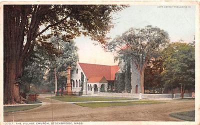 The Village Church Stockbridge, Massachusetts Postcard