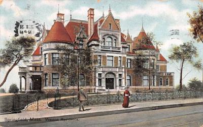 Wesson Residence Springfield, Massachusetts Postcard