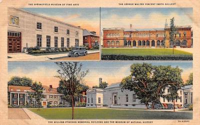 The William Pynchon Memorial Building & The Museum of Natural History Springfield, Massachusetts Postcard