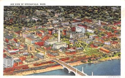 Air View of Springfield Massachusetts Postcard